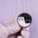 Yin Yang Gossip Cat Brooch Sun And Moon Cute – Jewelry Gift Ideas — 2