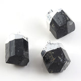 Natural Black Tourmaline Rough Unshaped Pendant – Jewelry Gift Ideas — 6