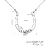 Fashion Simple Horseshoe Pendant Necklace – Jewelry Gift Ideas — 2