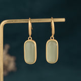 Women's Earrings Antique Gold-plated Imitation Hetian – Gifts for Her — 4