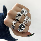 Women's Fashion Vintage Oil Drip Geometric Ring – Stylish Gifts — 5