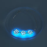 Luminous Copper Flower Piece Silver Drip Bracelet – Jewelry Gift Ideas — 1