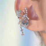 Butterfly Tassel Zircon Earpiece Irregular Ear Bone – Surprise Gifts — 2