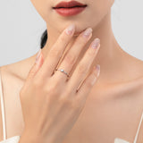 925 Sterling Silver Plain Simple Heart-shaped Ring – Gifts for Her — 9