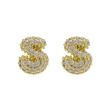 18K Brass Balloon Bubble Zircon Small Size Stud – Birthday Gifts — 2