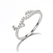 Micro Inlaid Zircon Love Declaration Ring – Gifts for Couples — 3