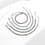 Fashion Double Row Titanium Steel Zircon Bracelet – Stylish Gifts — 8