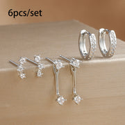 Women's Inlaid Zircon 18K Gold Plating 6-piece Set – Gifts for Her — 5
