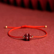 Cinnabar Clover Red Rope Bracelet – Jewelry Gift Ideas — 14