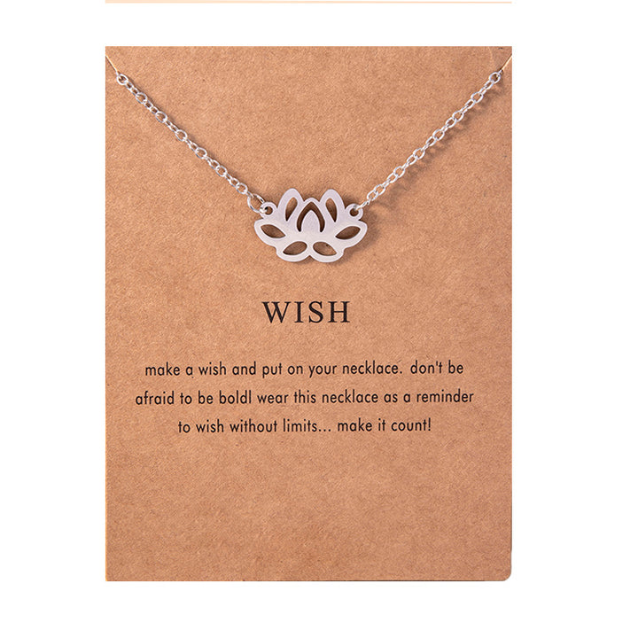 Zen Buddhist Lotus Stainless Steel Pendant – Jewelry Gift Ideas — 1