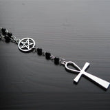 Stainless Steel Large Cross Necklace Beaded – Jewelry Gift Ideas — 2