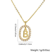 26 Letters Pendant Necklace Light Luxury – Jewelry Gift Ideas — 16