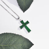 Cross Emerald Pendant Luxury Irregular Zircon – Jewelry Gift Ideas — 7