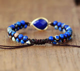 Friendship Couple Lapis Hand Woven Bracelet – Jewelry Gift Ideas — 2