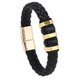 Multi-layer Leather Woven Bracelet Wrist Ring – Jewelry Gift Ideas — 4