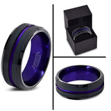 Men's Titanium Steel Brushed Polished Ring – Gifts for Him — 3