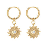 Zirconium Inlaid Vintage Earrings Devil's Eye Eye – Practical Gifts — 4