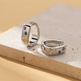 Personalized Multi-color Square Zircon Earrings – Surprise Gifts — 7