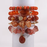 Natural Stone Glass Mixed Gravel Bracelet – Jewelry Gift Ideas — 14