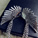 Female Punk Wing Jewel Vintage Collar Clip – Gifts for Her — 3