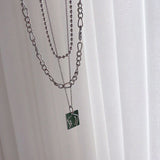 Fashion Long Geometric Pendant Multilayer – Jewelry Gift Ideas — 7