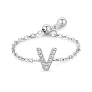 Letter Chain Ring Female Fashion Niche Design Love – Stylish Gifts — 8