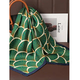 Sweet Artificial Silk Scarf Women's Green 70cm – Stylish Gifts — 6