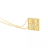 Exquisite Square Maze Pendant Necklace Female – Jewelry Gift Ideas — 5