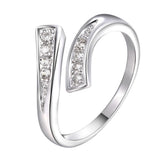 Popular Ornament Adjustable Micro Inlaid Zircon Open Ring – Gift Ideas — 2