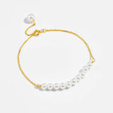 S925 Silver Pearl Bracelet Elegant Delicate – Jewelry Gift Ideas — 4