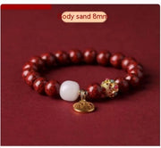 Raw Ore Cinnabar Bracelet Natural For Women – Jewelry Gift Ideas — 6