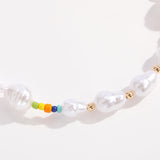 Gold-plated Inlaid Pearl Multi-row Necklace – Jewelry Gift Ideas — 3