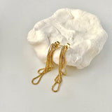 Women's Long Chain Tassel Earrings – Gifts for Her — 3