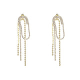 Women's Long Micro-set Zircon Tassel Earrings – Gifts for Her — 4