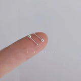 925 Silver Plated Pierced-ear-caring Ear Studs Women – Gifts for Her — 6