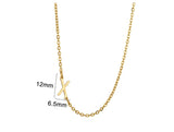 Women's 26 Initial Letter Necklace Simple – Jewelry Gift Ideas — 19