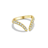 Irregular Design S925 Sterling Silver Open Adjustable – Gift Ideas — 10