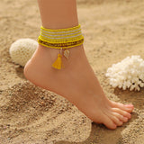 Foot Ornaments Bohemian Color Bead Starfish Shell – Stylish Gifts — 9