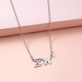 Stainless Steel Gold Silver Butterfly Letter – Jewelry Gift Ideas — 15