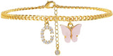 Butterfly Letter Feet Chain Fashion Inlaid Diamond – Stylish Gifts — 20