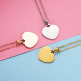 Stainless Steel Round Circle Heart Pendant – Jewelry Gift Ideas — 2