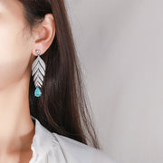 Retro New Water Drop Color Treasure Large Earrings – Small Gift Ideas — 1