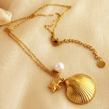 Ocean Style Necklace Stainless Steel Starfish – Jewelry Gift Ideas — 2
