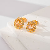 Fashion Multi-color Zircon Stud Earrings Female – Stylish Gifts — 5