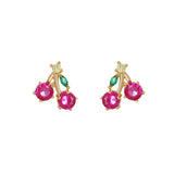Cute Tropical Fruit Earrings For Women With Diamonds – Gifts for Her — 3