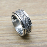 Vajra Daming Mantra Vintage Thai Silver Ring – Birthday Gifts — 4