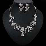 High Quality Flower Bridal Necklace Earring Set – Jewelry Gift Ideas — 3