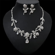 High Quality Flower Bridal Necklace Earring Set – Jewelry Gift Ideas — 3