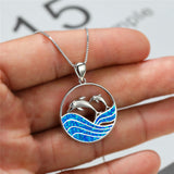 Parent-child Dolphin Pendant Niche Creative – Jewelry Gift Ideas — 1