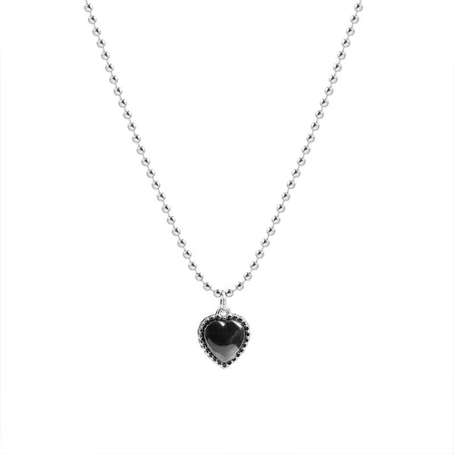 Black Love Pendant Necklace Female Ins – Jewelry Gift Ideas — 2